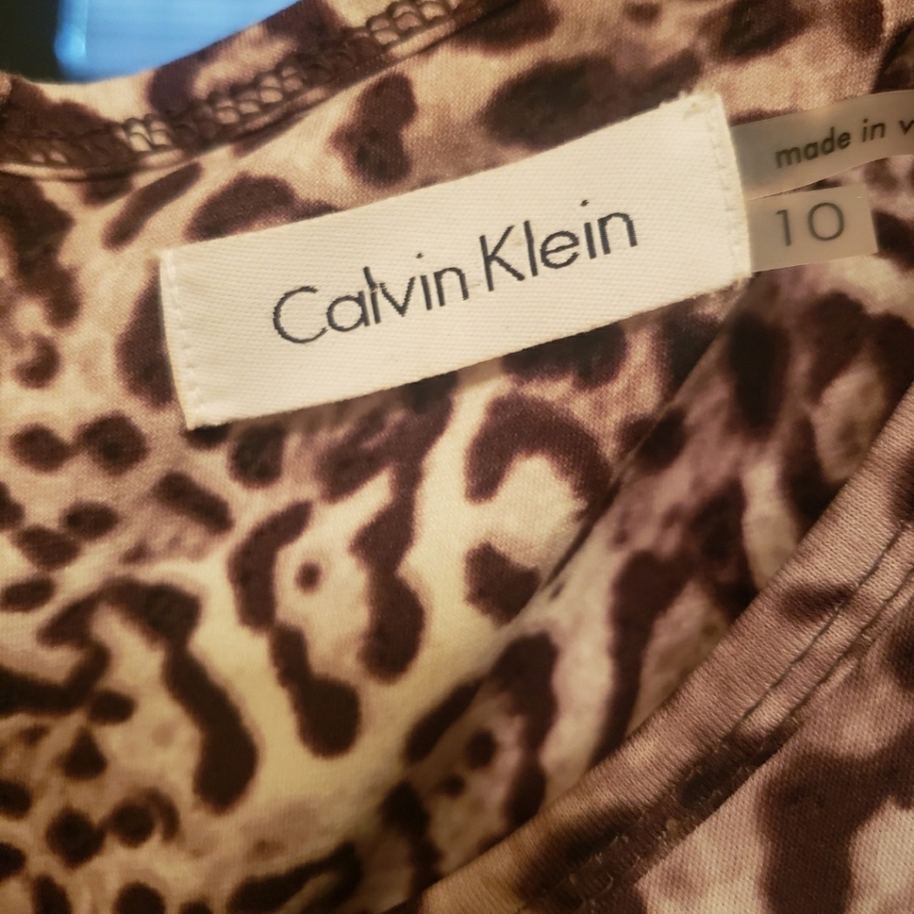 Calvin Klein Leopard Jumpsuit size 10